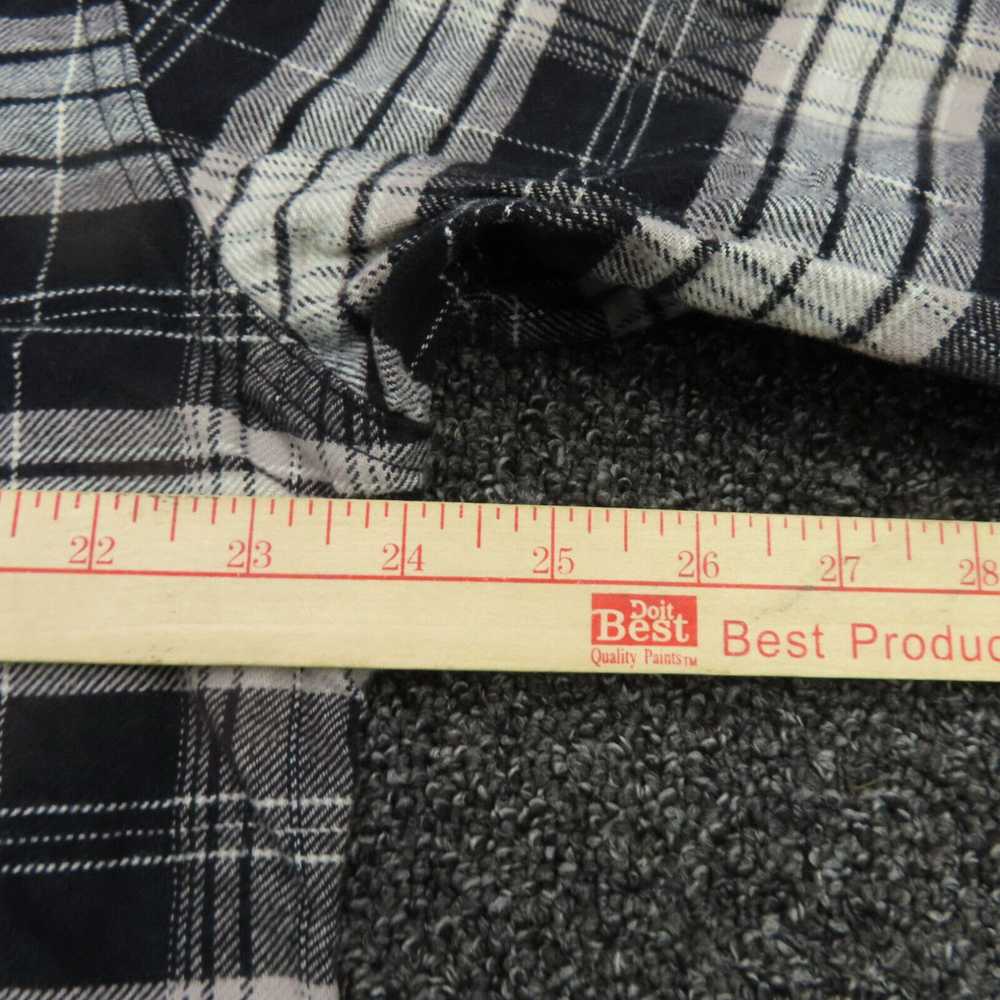 Vintage Jachs Shirt Adult XL Black & Gray Plaid B… - image 3