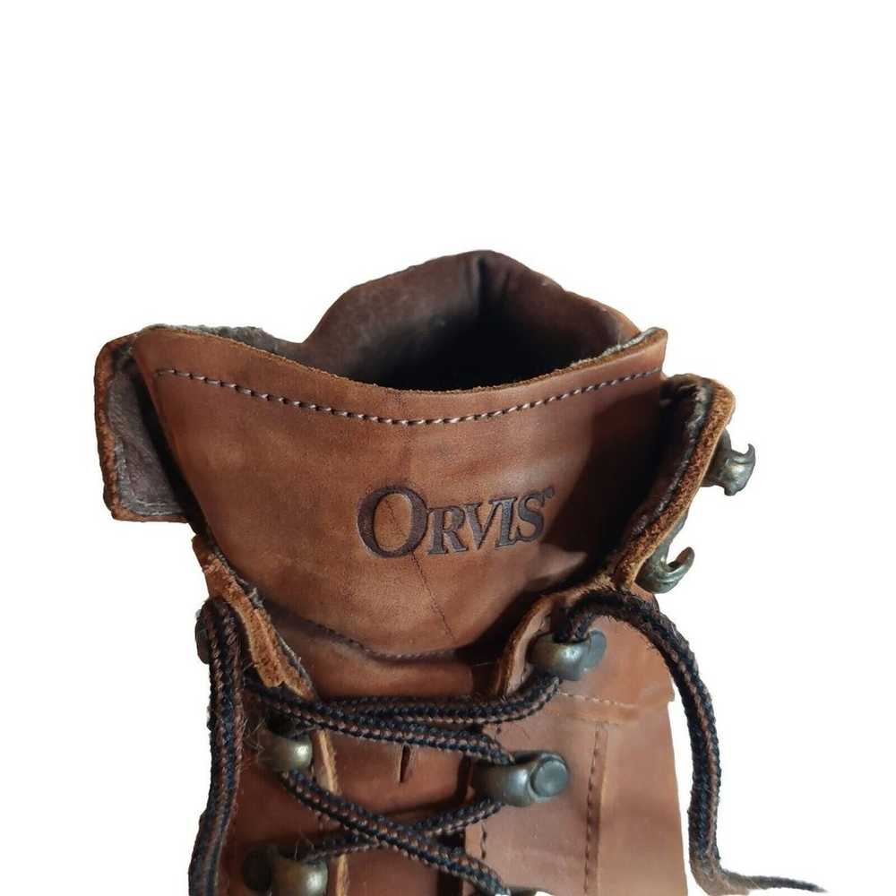 VTG ORVIS Leather Boots Women Size 9 Union Made U… - image 7