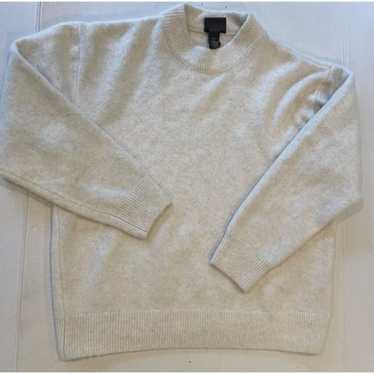 H&M H&M Men's Medium Relaxed Fit White Alpaca Ble… - image 1