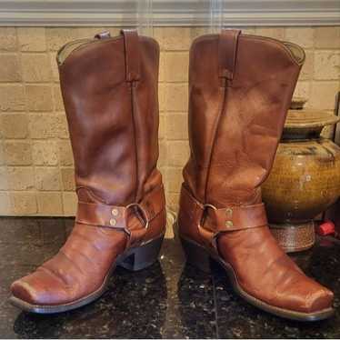 Vintage Mens Texas Brand Texas Boot Co. Brown Lea… - image 1