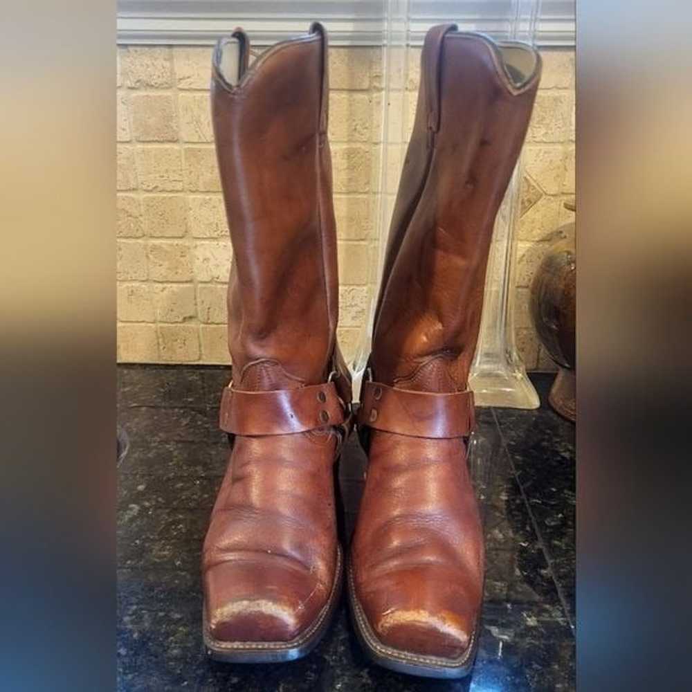 Vintage Mens Texas Brand Texas Boot Co. Brown Lea… - image 2