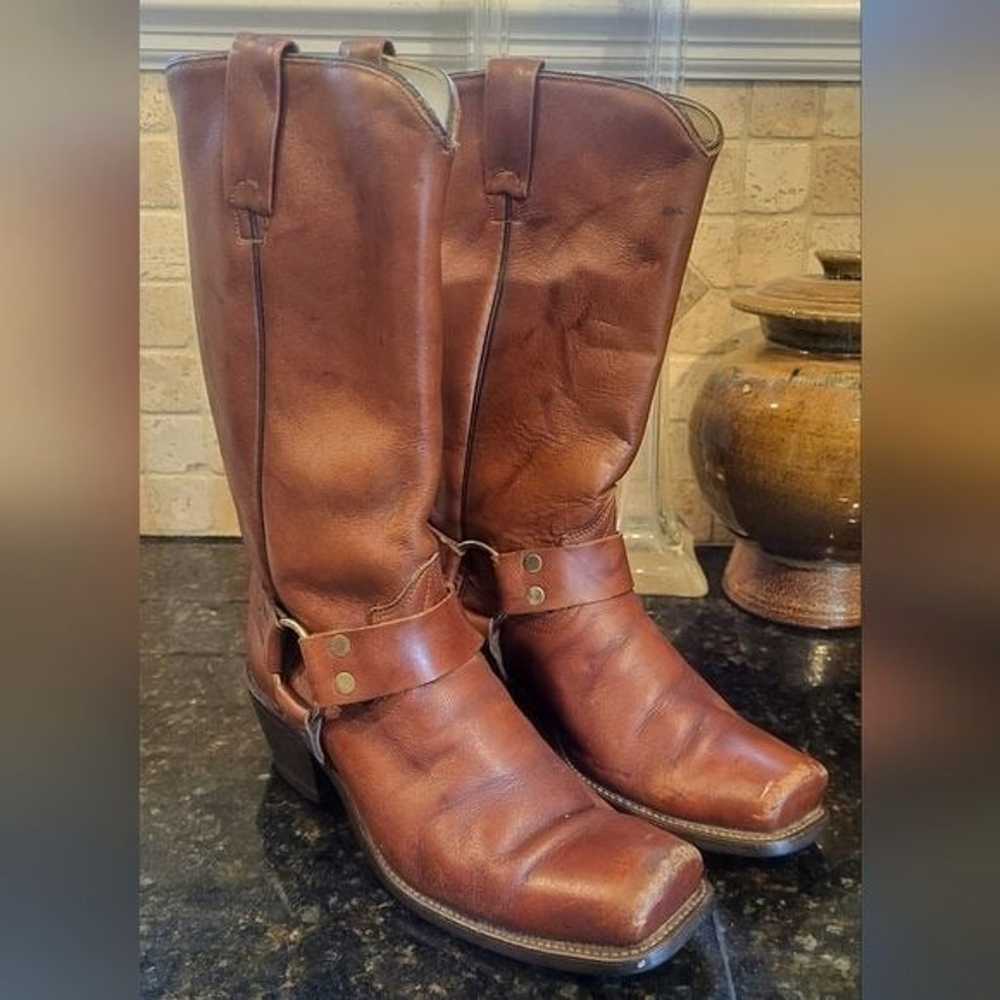 Vintage Mens Texas Brand Texas Boot Co. Brown Lea… - image 3