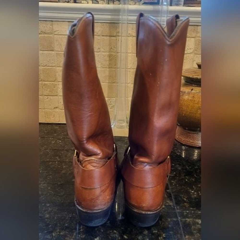 Vintage Mens Texas Brand Texas Boot Co. Brown Lea… - image 6