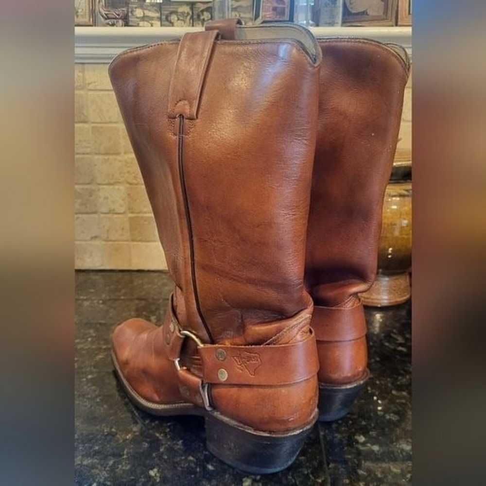 Vintage Mens Texas Brand Texas Boot Co. Brown Lea… - image 7