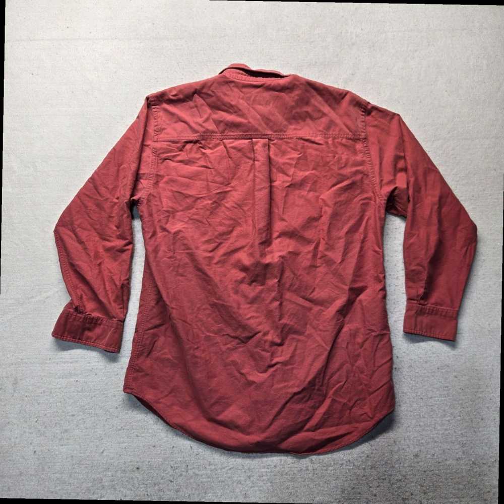 Club Room Solid Red Long Sleeve Button Front Clas… - image 7