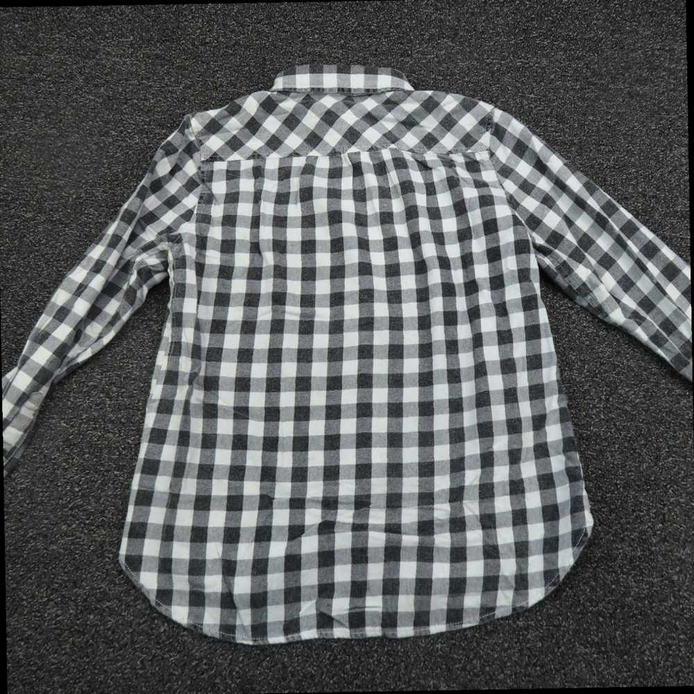 Vintage Womens Black and White Plaid Long Sleeve … - image 6