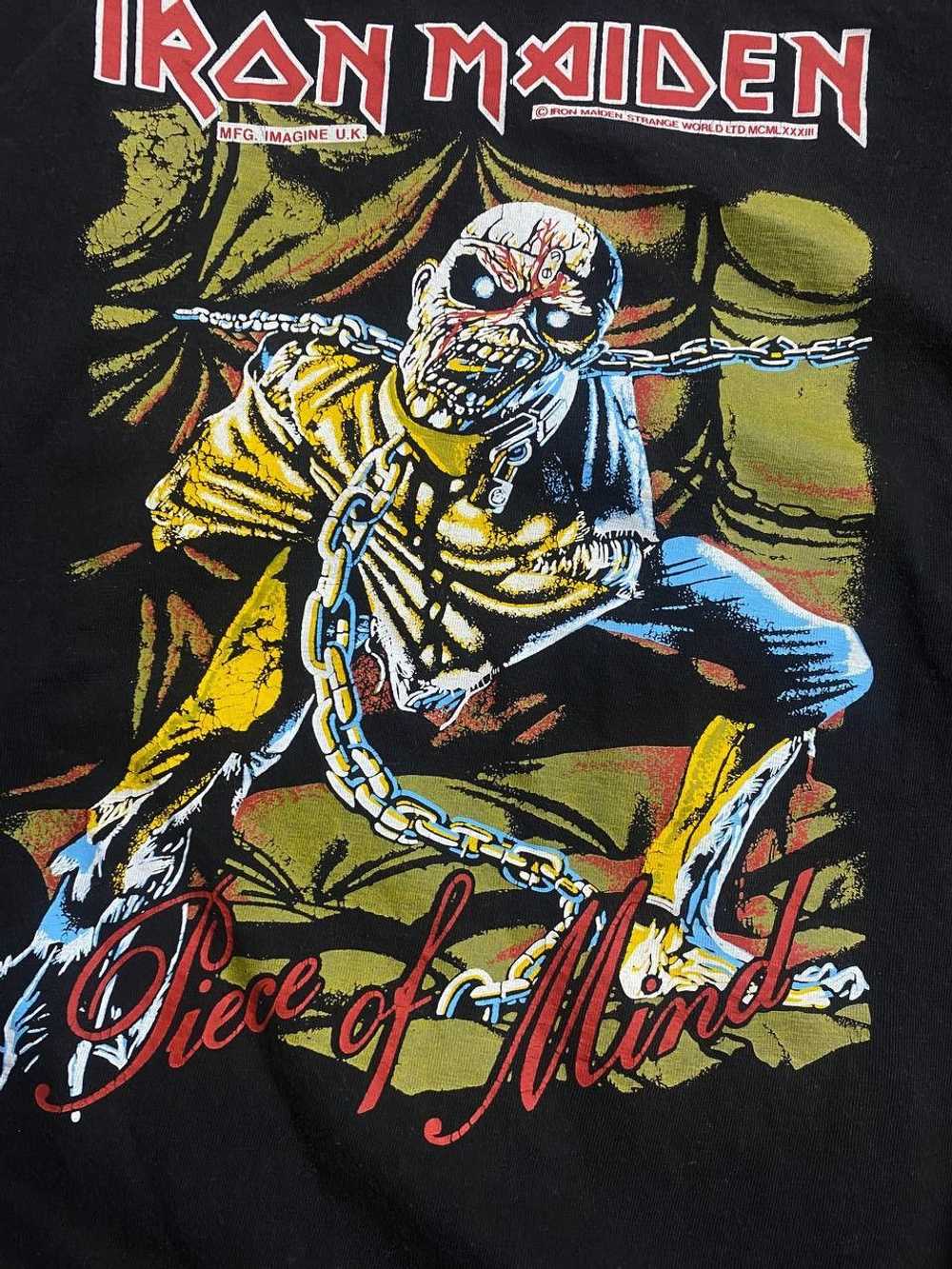 Band Tees × Iron Maiden × Vintage Rare Punk Vinta… - image 4