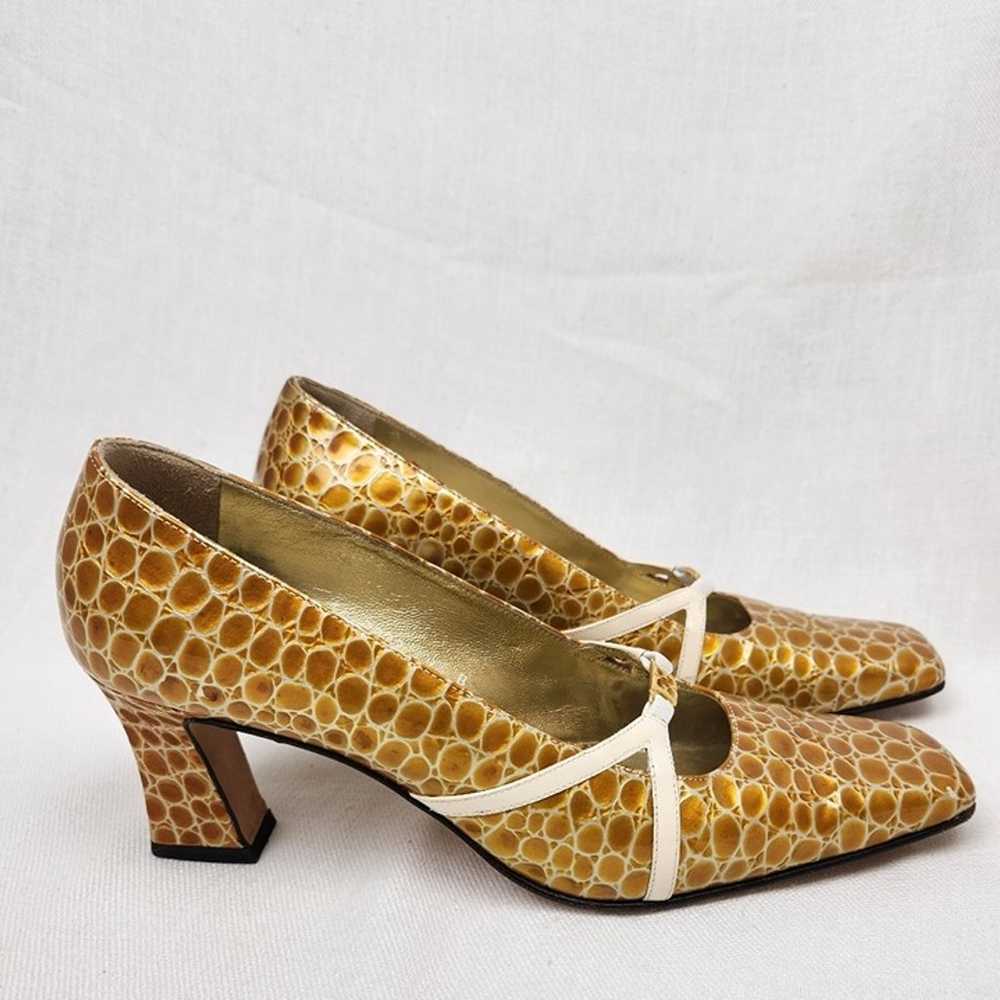 Escada Vintage Animal Print Heels. Size 9.5 - image 3