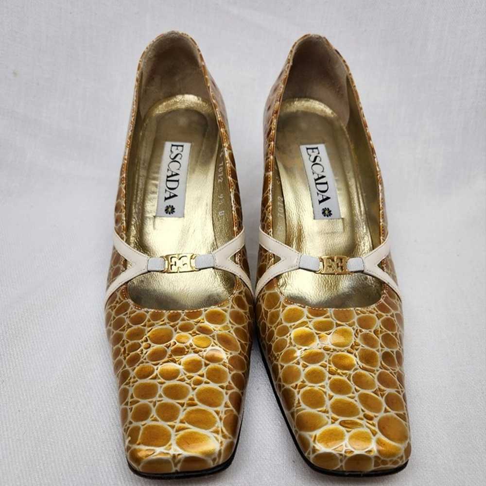 Escada Vintage Animal Print Heels. Size 9.5 - image 4