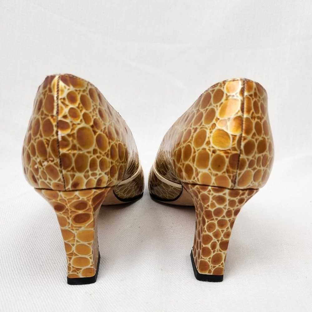 Escada Vintage Animal Print Heels. Size 9.5 - image 5