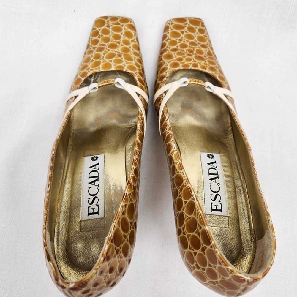 Escada Vintage Animal Print Heels. Size 9.5 - image 6