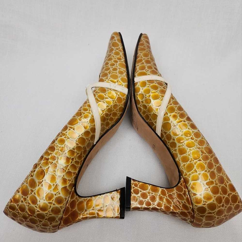 Escada Vintage Animal Print Heels. Size 9.5 - image 7