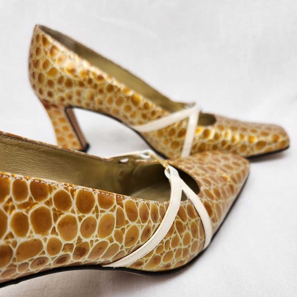 Escada Vintage Animal Print Heels. Size 9.5 - image 8