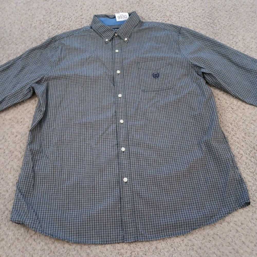 Chaps Mens XL Size Gray Plaid Pattern Chaps Long … - image 4