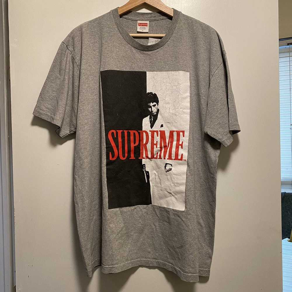 Supreme Supreme Scarface Split Tee Heather Grey - image 1