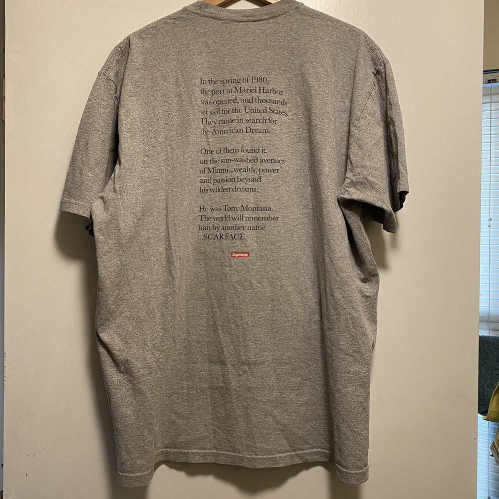 Supreme Supreme Scarface Split Tee Heather Grey - image 2