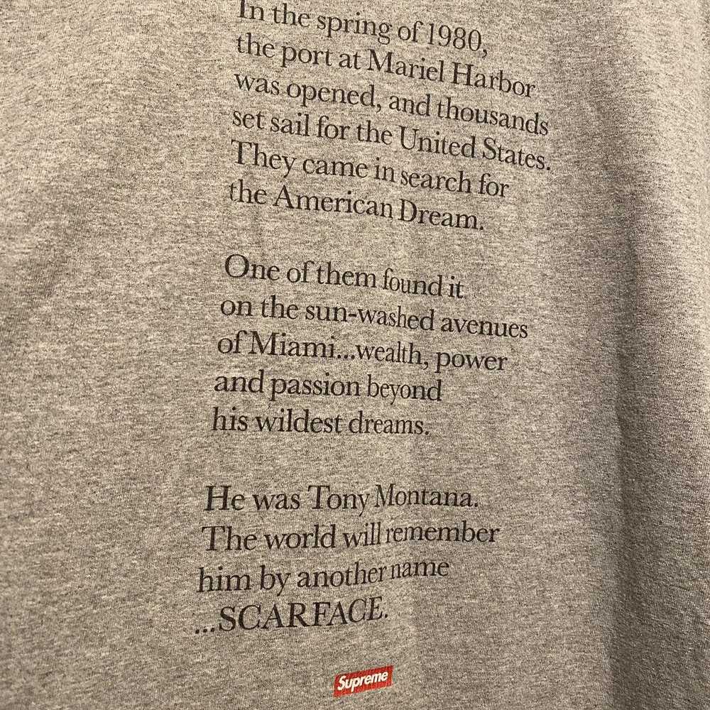 Supreme Supreme Scarface Split Tee Heather Grey - image 3