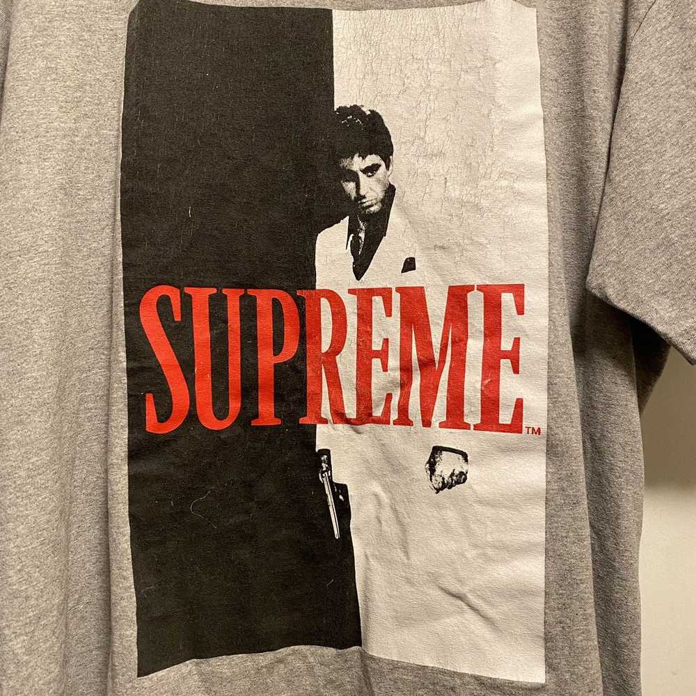 Supreme Supreme Scarface Split Tee Heather Grey - image 4