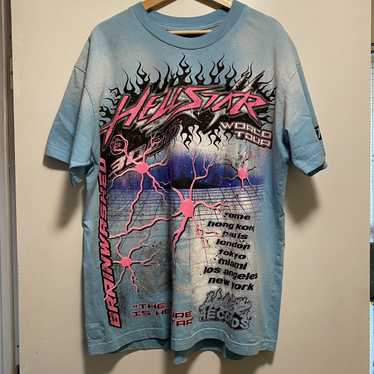 HELLSTAR Hellstar Neuron Tour Tee Light Blue