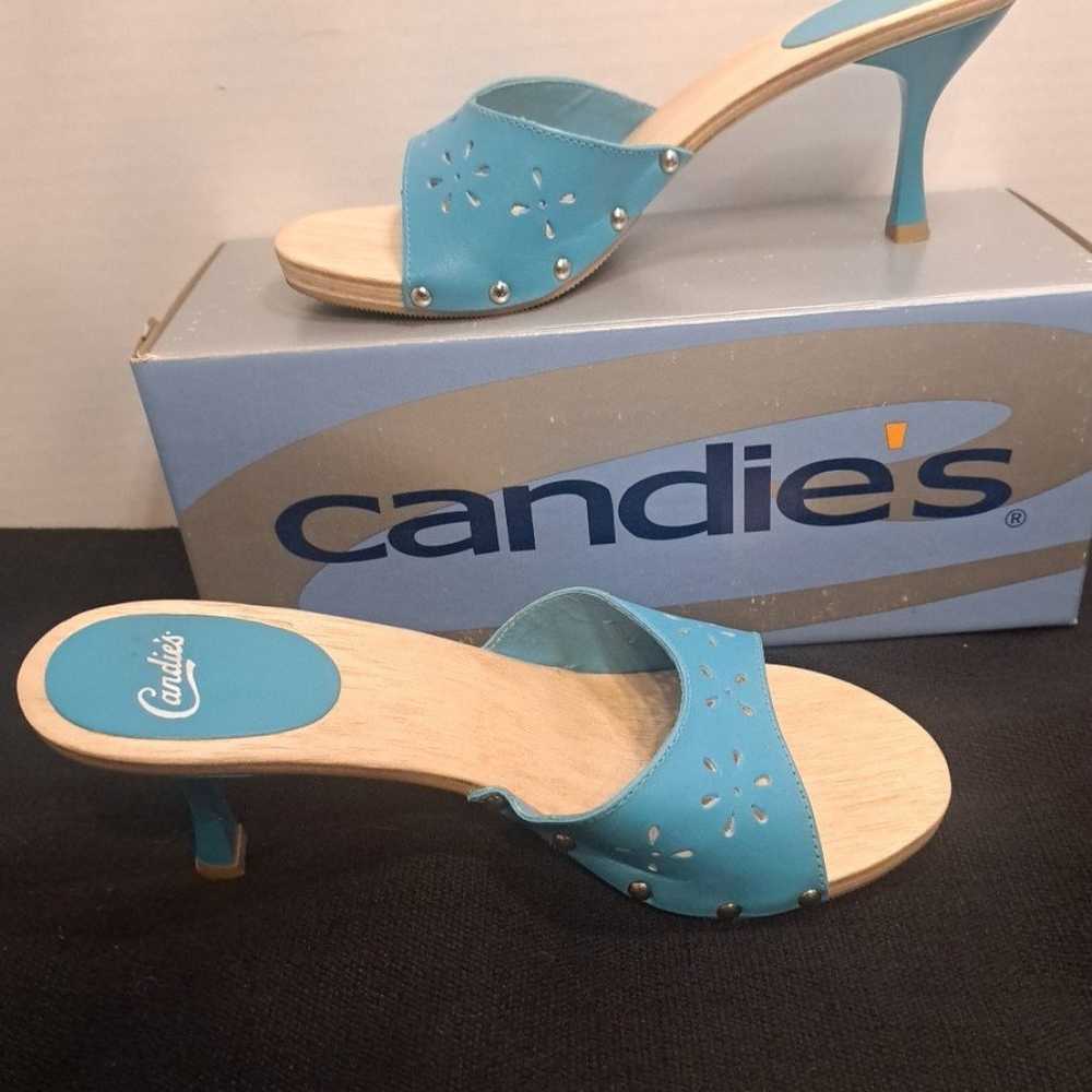 Candie's Vintage 1980's Style Sandals Low 2" Heel… - image 1