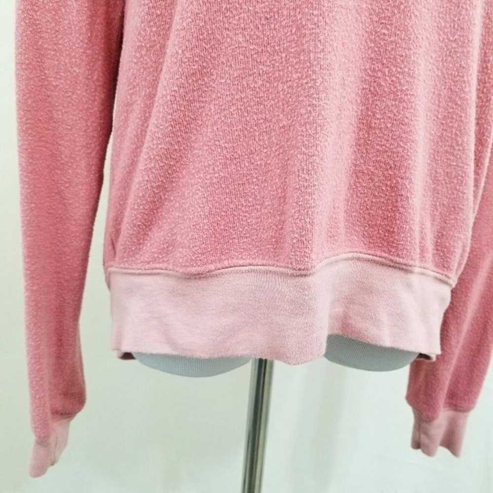 Wildfox baggy beach jumper V neck rose pink xs - image 4