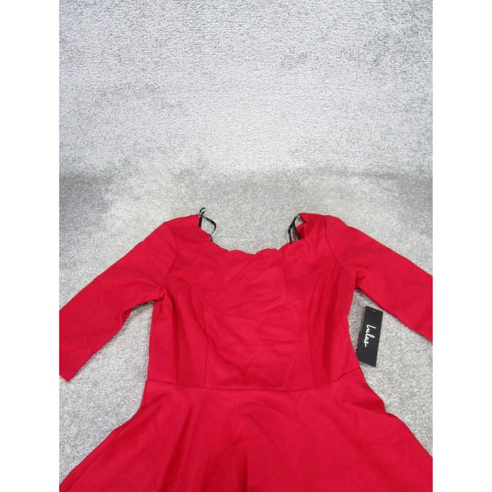 Lulus Womens Small Red Casual Mini Dress Featurin… - image 2