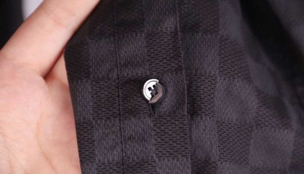 Louis Vuitton Louis Vuitton Cotton Damier Button … - image 4