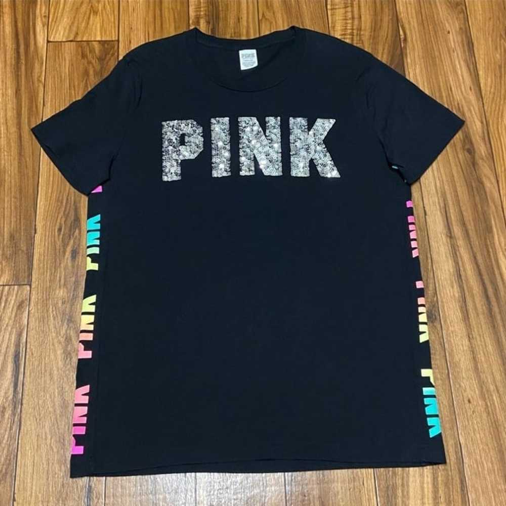 PINK VICTORIA SECRET SHORT SLEEVE TEE SHIRT - image 3