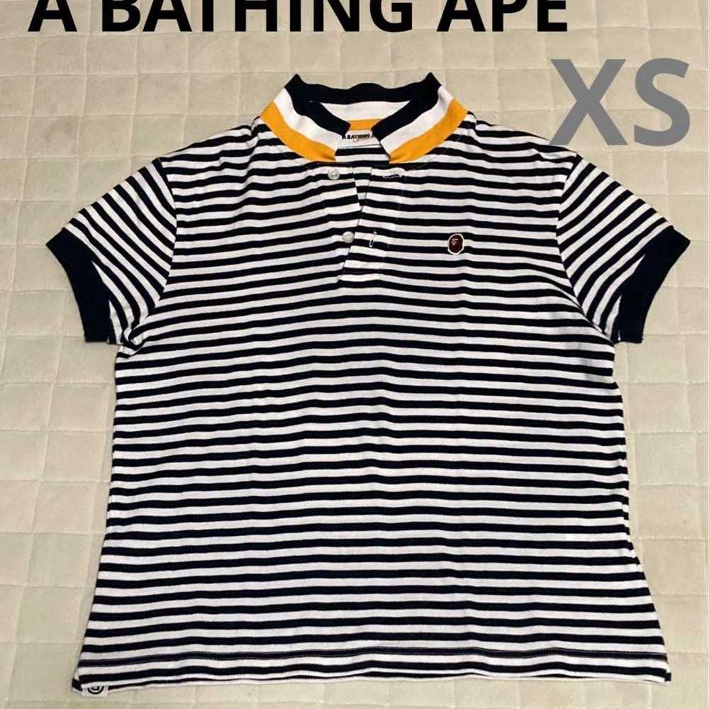 A BATHING APE Border Polo Shirt Women's - image 1