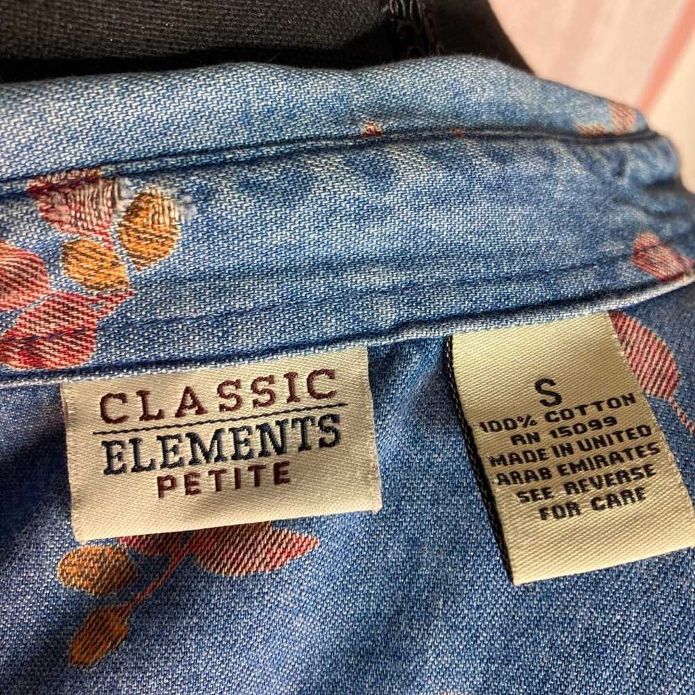 Classic Elements 90s vintage autumnal denim butto… - image 9