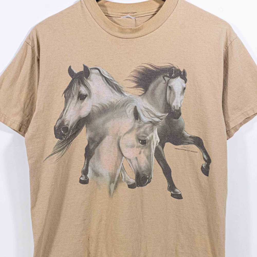 Animal Tee × Art × Vintage Horse Equestrian Natur… - image 1