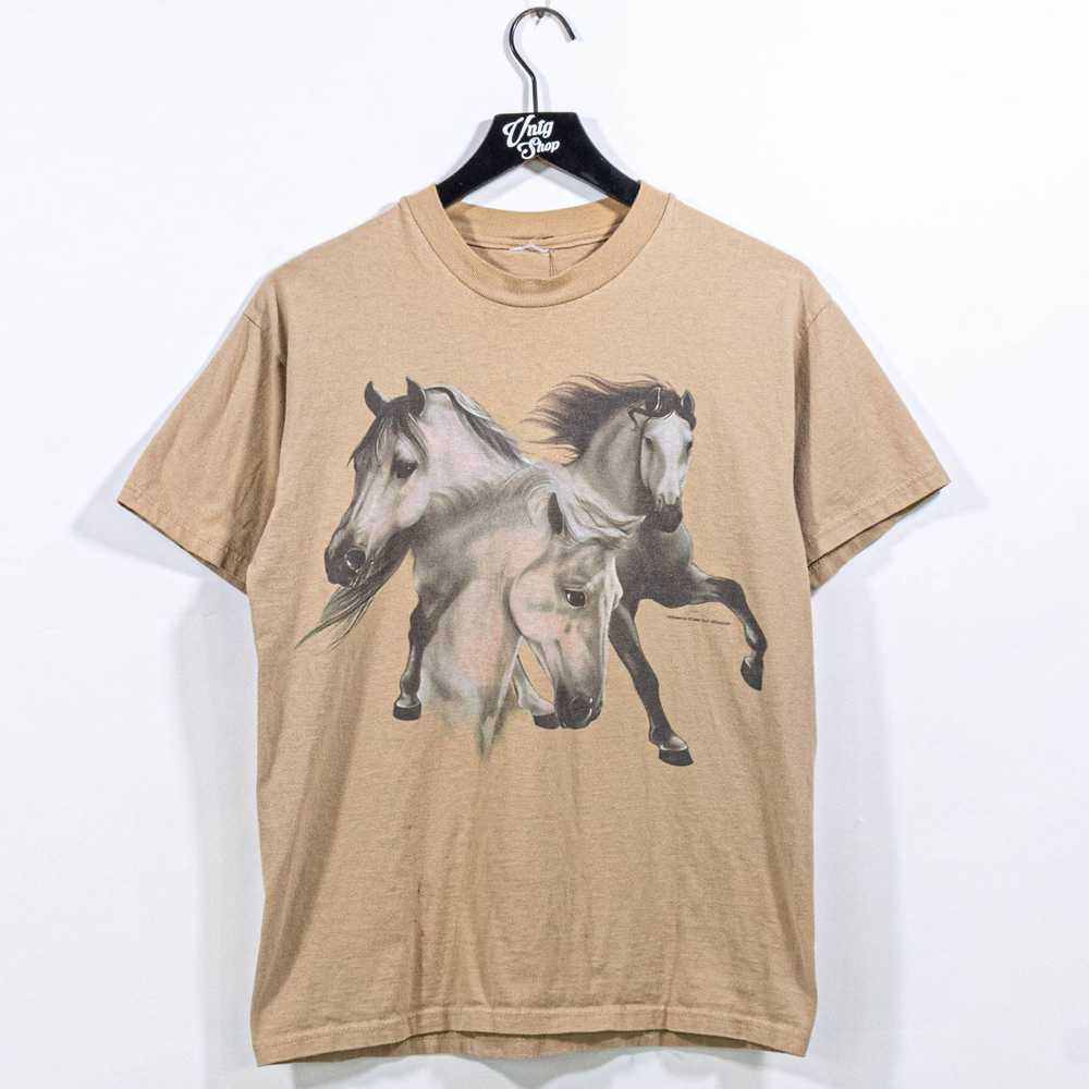 Animal Tee × Art × Vintage Horse Equestrian Natur… - image 2