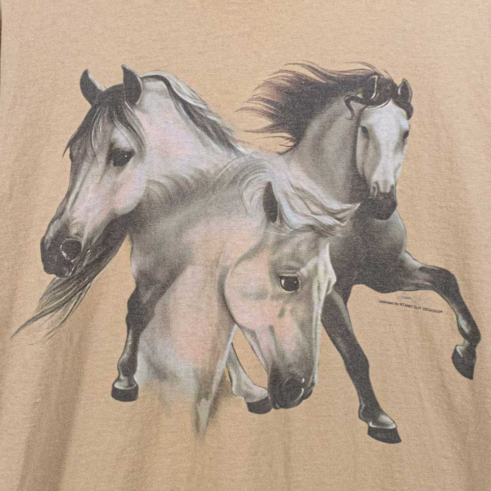 Animal Tee × Art × Vintage Horse Equestrian Natur… - image 4