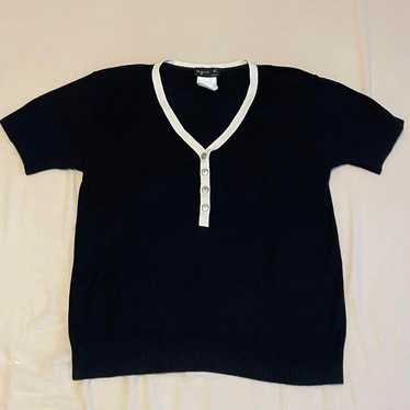 Vintage Agnes B. short-sleeved knitwear. - image 1