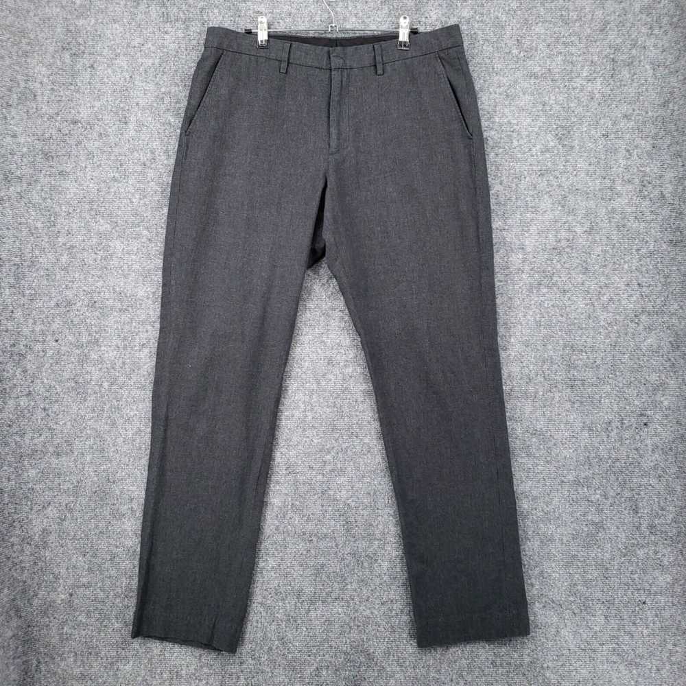 J.Crew Mens Gray Tapered Flat Front Slim Fit Bedf… - image 1