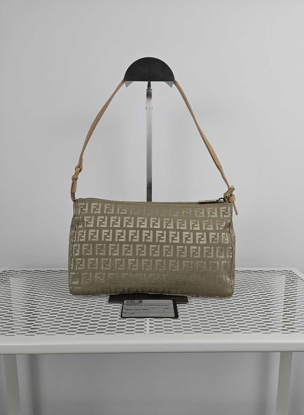 Fendi Fendi zucca monogram canvas small handbag p… - image 1