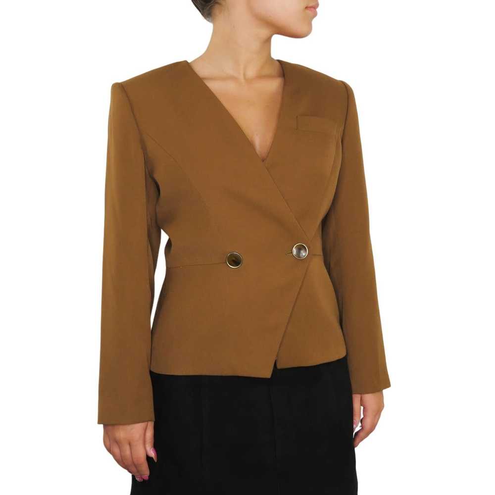 Vintage 90s Vintage Blazer Copper Brown Formal Bl… - image 1