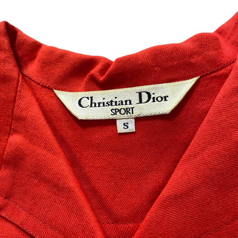 Vintage Christian Dior Rayon Pullover Long Sleeve… - image 5