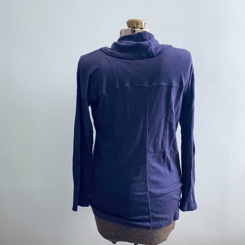 Splendid Mills Splendid purple cowl neck long sle… - image 2