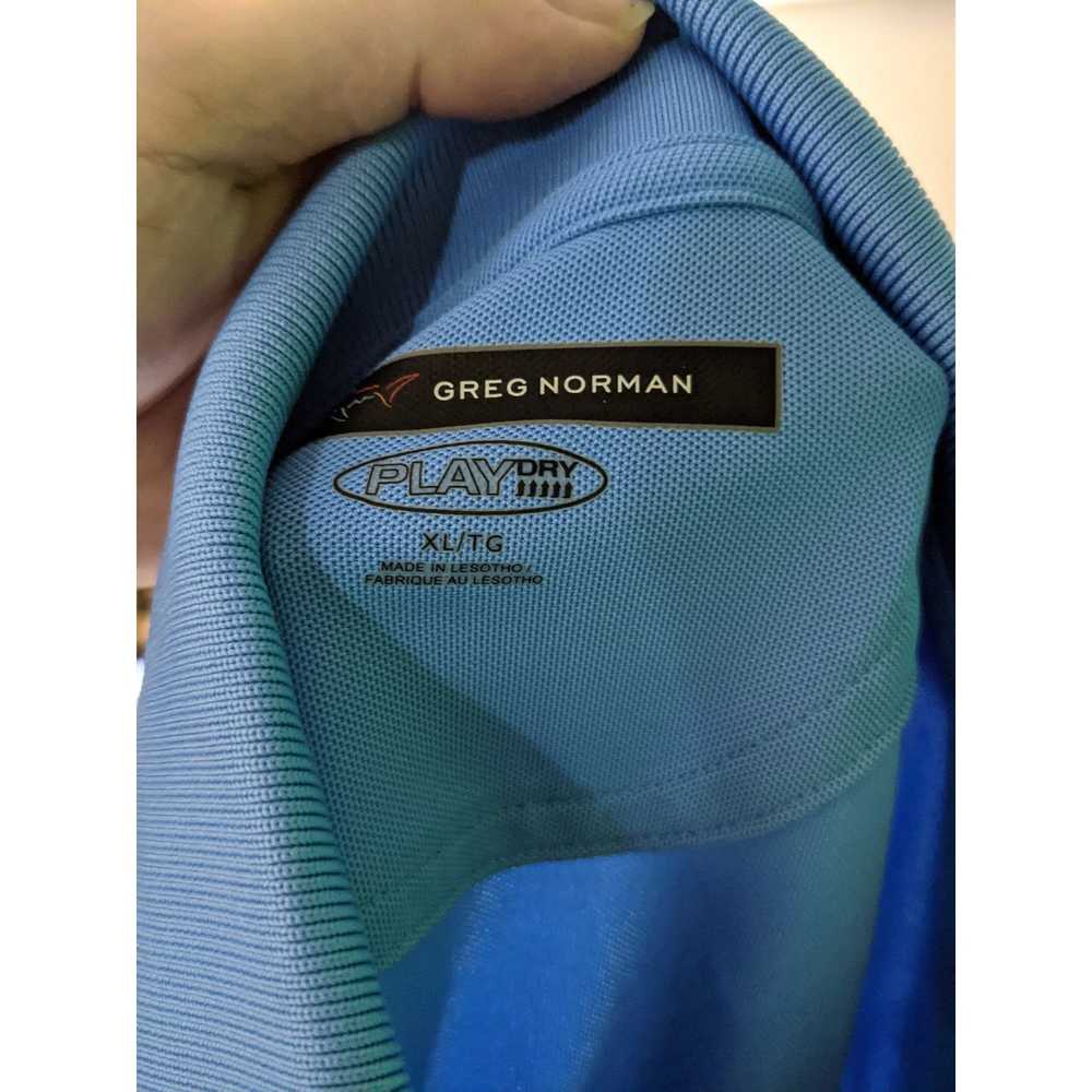 Greg Norman Greg Norman Men's XL Light Blue Polo … - image 3