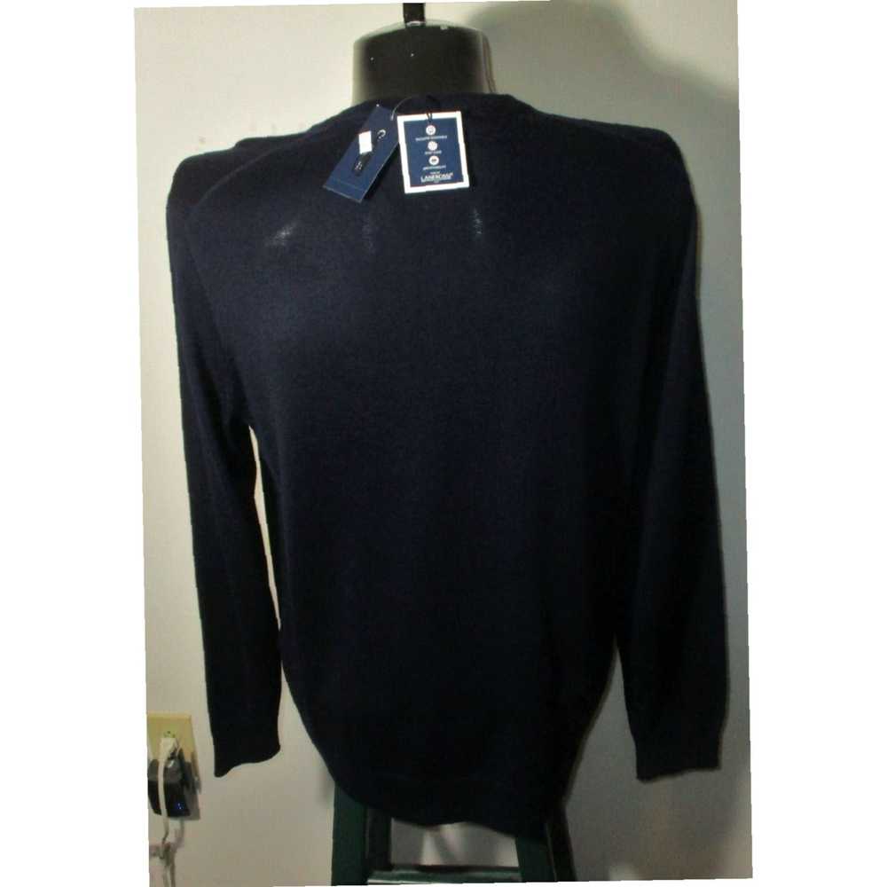 Club Room Navy Blue Thin Merino Wool Blend Sweate… - image 5