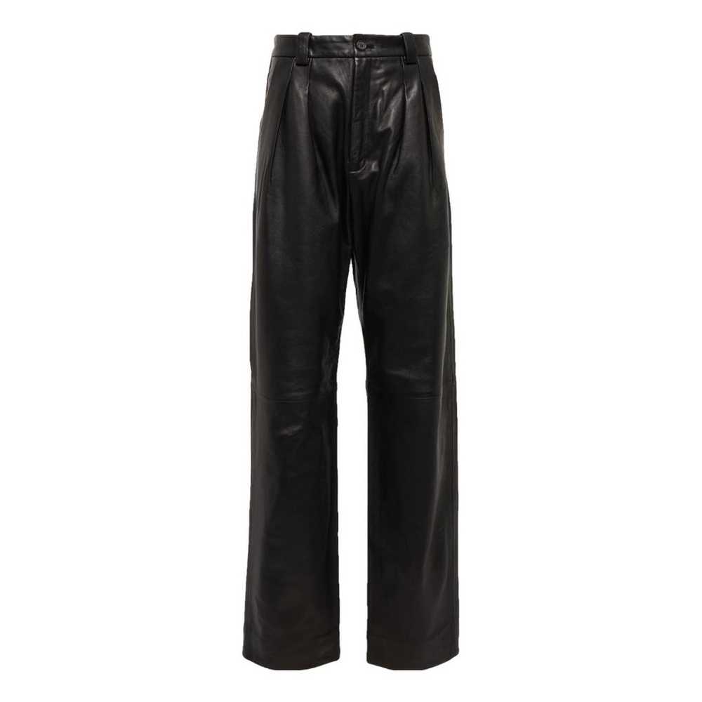 Nili Lotan Leather straight pants - image 1