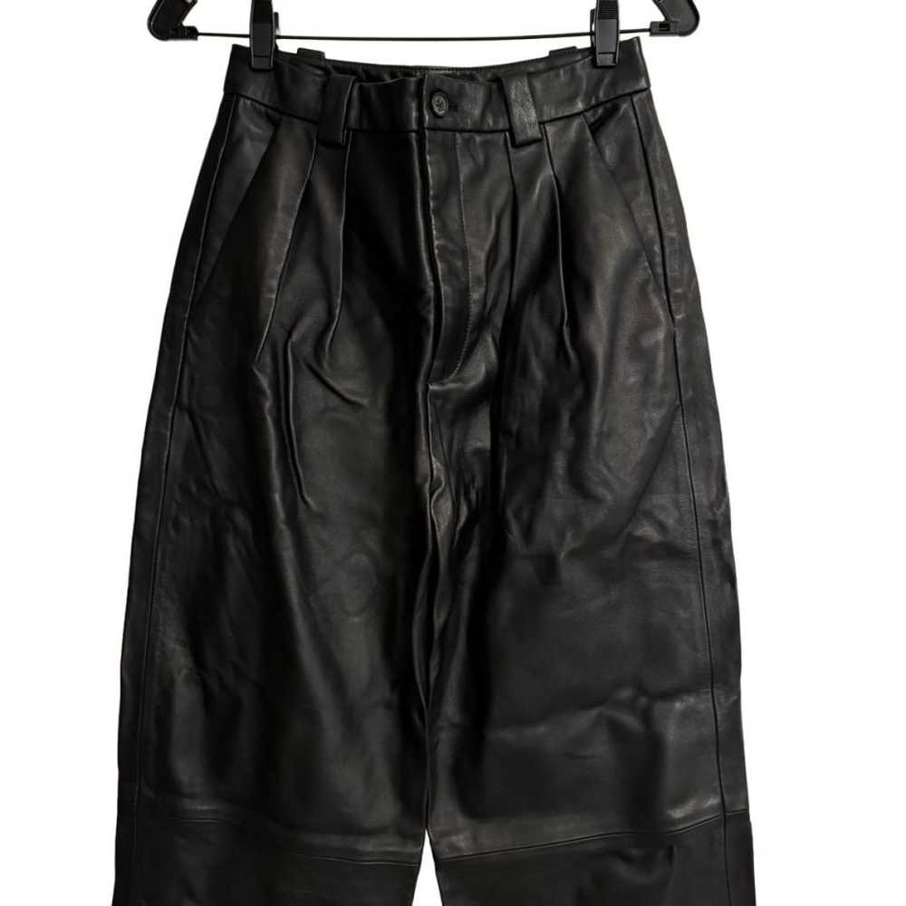 Nili Lotan Leather straight pants - image 3