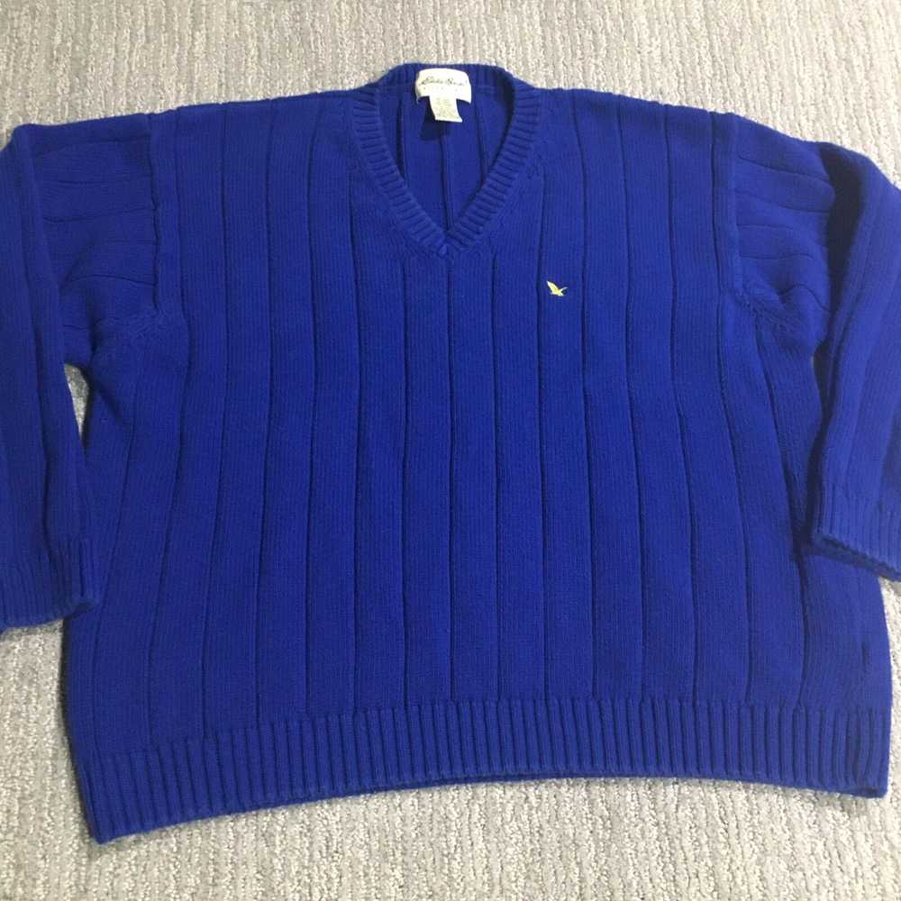 Eddie Bauer Eddie Bauer Sweater Mens 2XL Blue XXL… - image 1