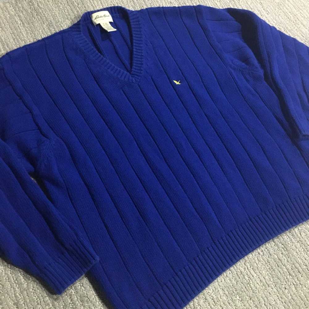 Eddie Bauer Eddie Bauer Sweater Mens 2XL Blue XXL… - image 2