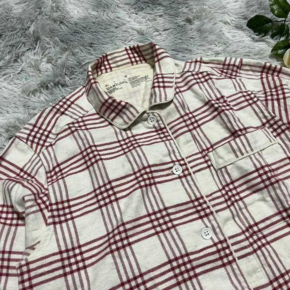 【Good Item Plan】(M) Shirt Checkered pattern White… - image 2