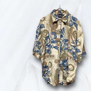 Lemon Grass shirt, all-over pattern, loose-fit sh… - image 1