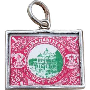 Antique 1920s Charkhari State Guest House Stamp i… - image 1