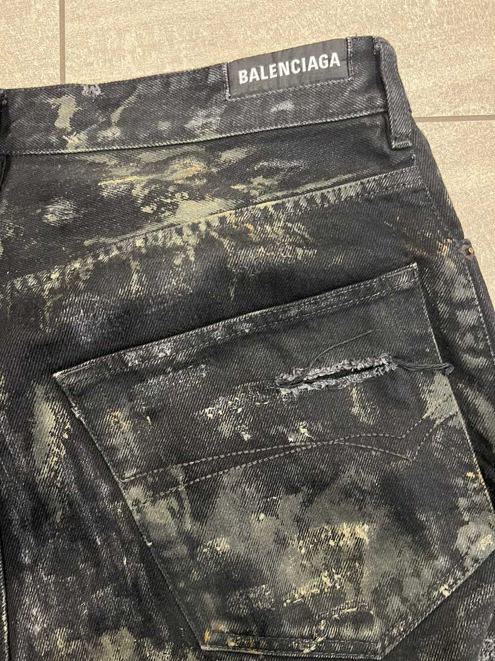 Balenciaga Balenciaga super destroyed muddy jeans - image 5