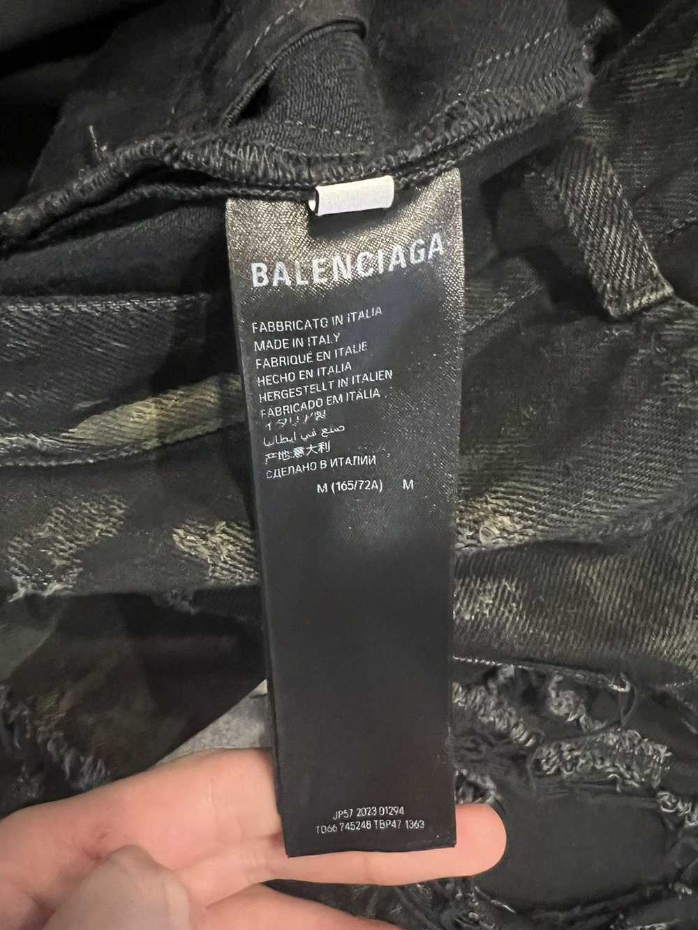 Balenciaga Balenciaga super destroyed muddy jeans - image 8